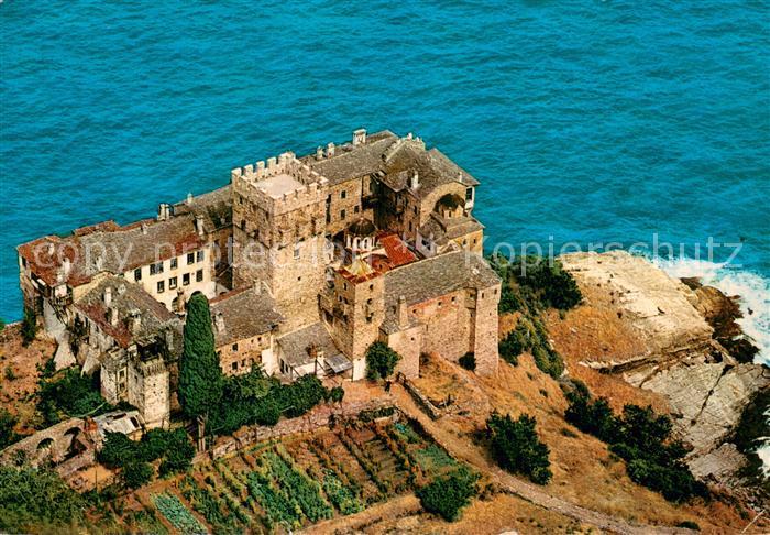 Berg Athos Fliegeraufnahme Kloster Stawronikita