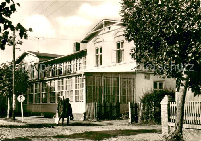 Baabe Ostseebad Ruegen FDGB Erholungsheim Erwin Fischer Aussenansicht