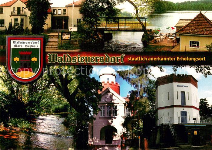 Waldsieversdorf Badestrand Turmvilla Wasserturm Steinbruecke