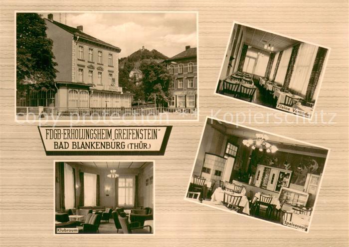 Bad Blankenburg FDGB Erholungsheim Greifenstein Teilansichten