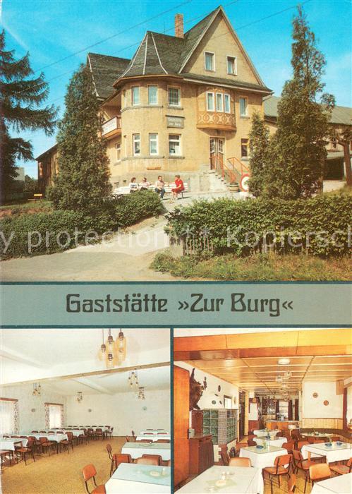 Droebischau Gaststaette Zur Burg Innen- u. Aussenansichten