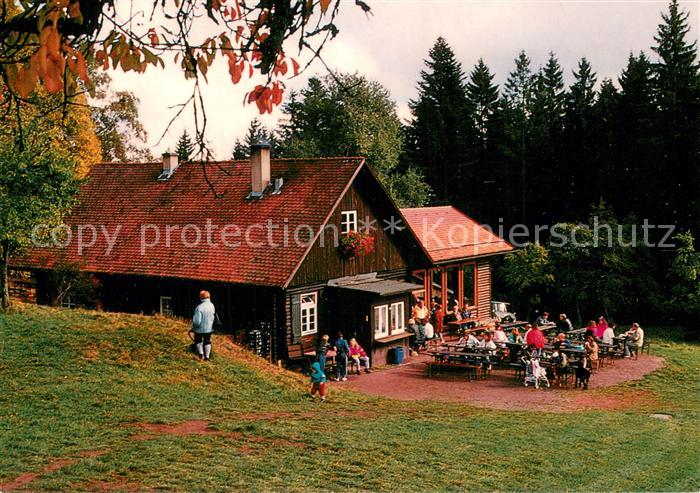 Wildbad Schwarzwald Waldgaststaette Gruenhuette Aussenansicht