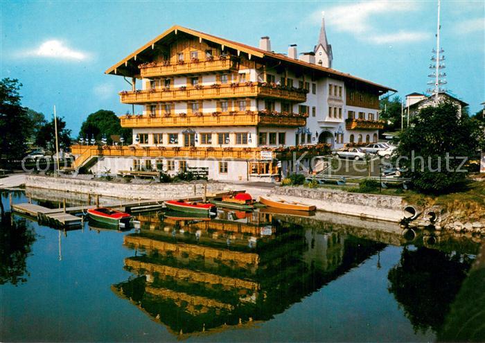 Seebruck Chiemsee Hotel-Cafe Wassermann Aussenansicht