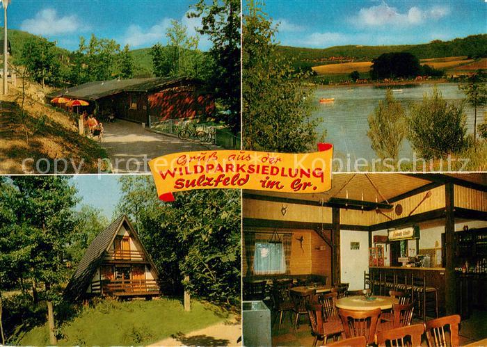 Sulzfeld Grabfeld Wildparksiedlung Waldcafe See