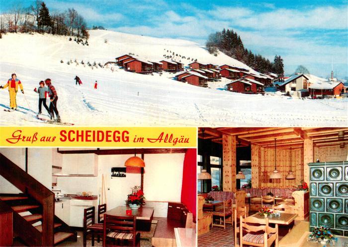 Scheidegg Allgaeu Erholungswerk Bundespost Feriendorf Scheidegg Schneepiste