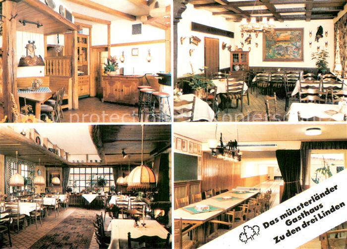 Luedinghausen Gasthaus Zu den drei Linden Teilansichten Innen