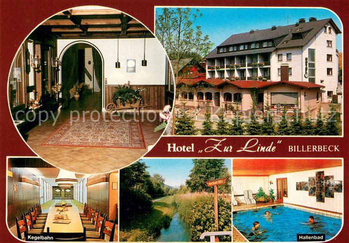 Billerbeck Lippe Hotel Zur Linde Kegelbahn Hallenbad