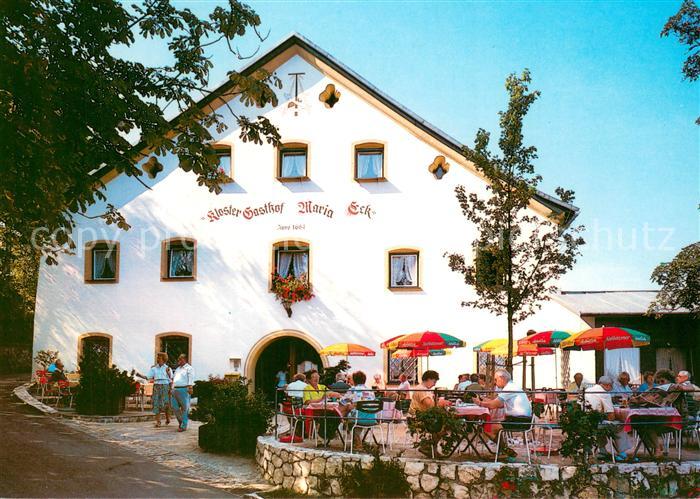Siegsdorf Oberbayern Klostergasthof Maria Eck Terrasse