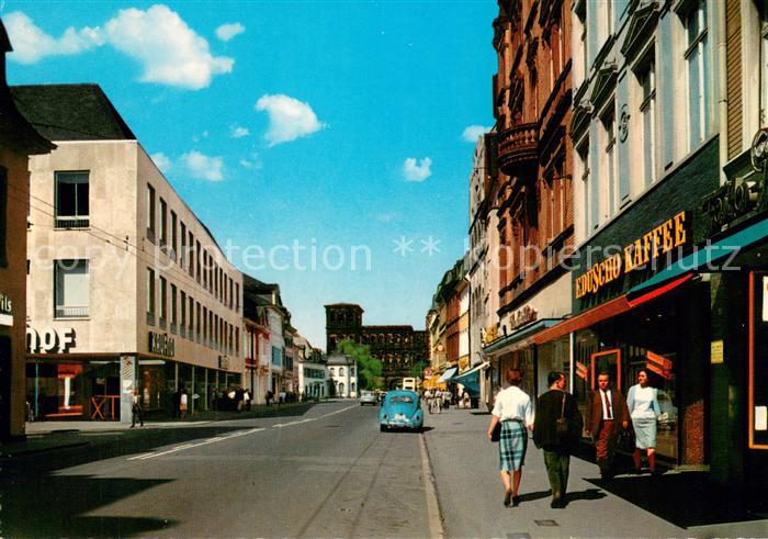 TRIER  CITY Simeonstrasse mit Porta Nigra