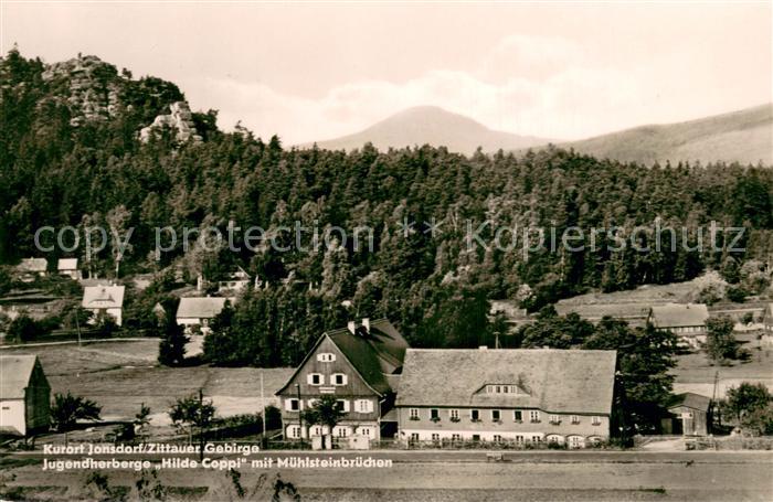 Jonsdorf Jugendherberge Hilde Coppi mit Muehlsteinbruechen