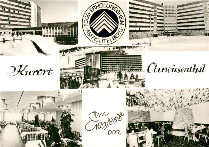 Oberwiesenthal Erzgebirge FDGB Erholungsheim am Fichtelberg Gastraeume