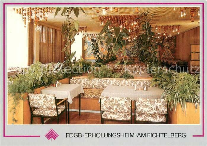 Oberwiesenthal Erzgebirge FDGB Erholungsheim am Fichtelberg Cafe