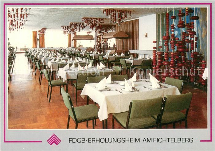 Oberwiesenthal Erzgebirge FDGB Erholungsheim am Fichtelberg Restaurant