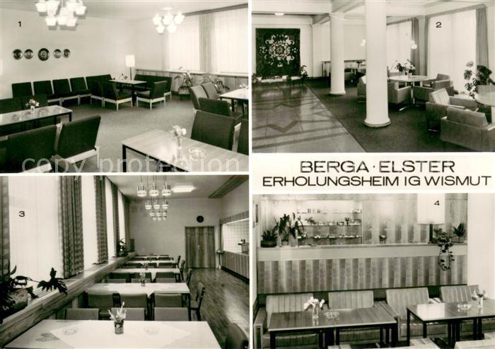 Berga Elster Erholungsheim IG Wismut Klubraum Vestibuel Gaststaette Rezeption