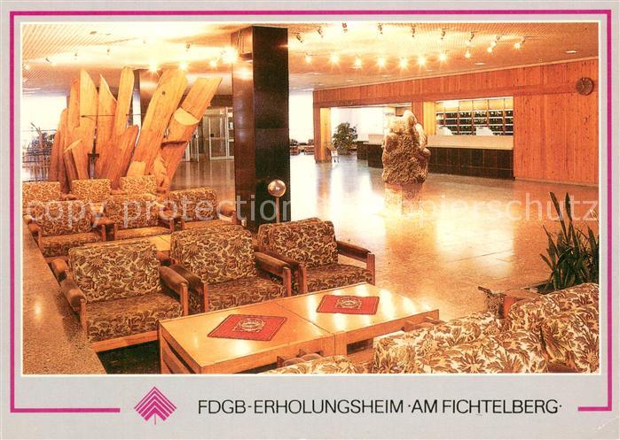 Oberwiesenthal Erzgebirge FDGB Erholungsheim Am Fichtelberg Foyer