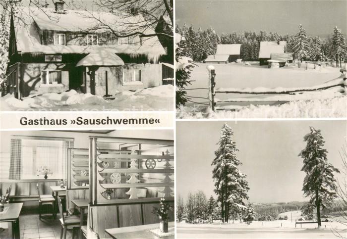 Johanngeorgenstadt Gasthaus Sauschwemme Gaststube Winteridylle