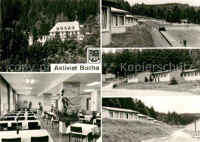 Bucha Gosswitz FDGB Erholungsheim Aktivist Speisesaal Bungalows