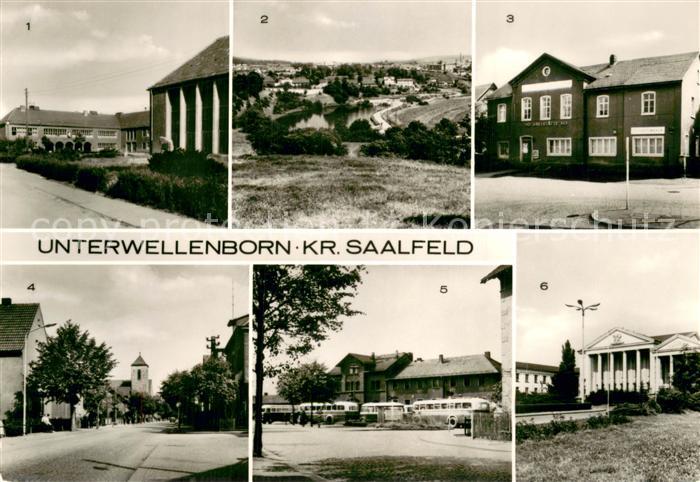 Unterwellenborn Karl Marx Oberschule uebersicht HO Gaststaette August Bebel Stra