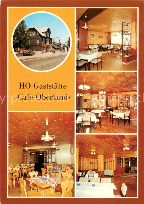 Neuhaus Rennweg HO Gaststaette Cafe Oberland Gastraeume