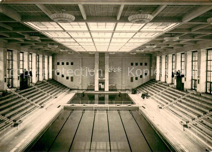 ROSTOCK  CITY Schwimmhalle Neptun Halle mit Sprungturm
