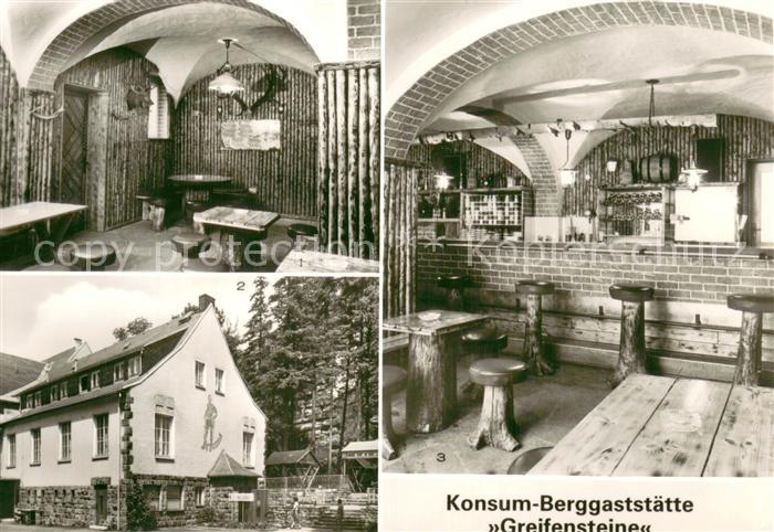 Ehrenfriedersdorf Erzgebirge Konsum Berggaststaette Greifensteine Eis und Milchb