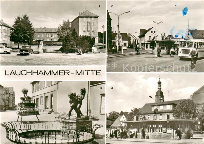 Lauchhammer Platz der Solidaritaet Wilhelm Pieck Platz Kleinleipische Strasse Bu