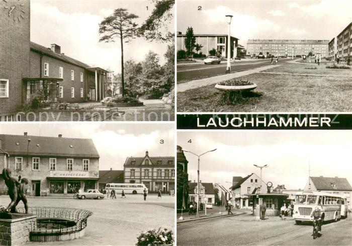 Lauchhammer Ernst Thaelmann Oberschule Bertolt Brecht Strasse mit Kaufhalle Cott