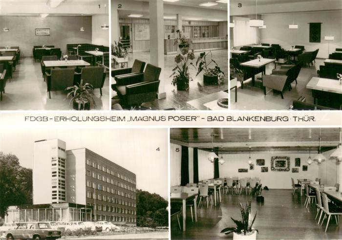 Bad Blankenburg FDGB Erholungsheim Magnus Poser Klubraum Rezeption Leseraum Baue