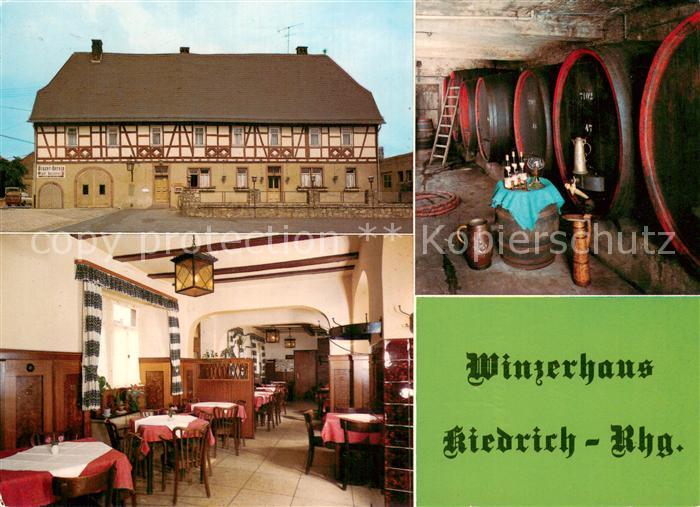 Kiedrich Winzerhaus Kiedrich Gaststube Weinkeller