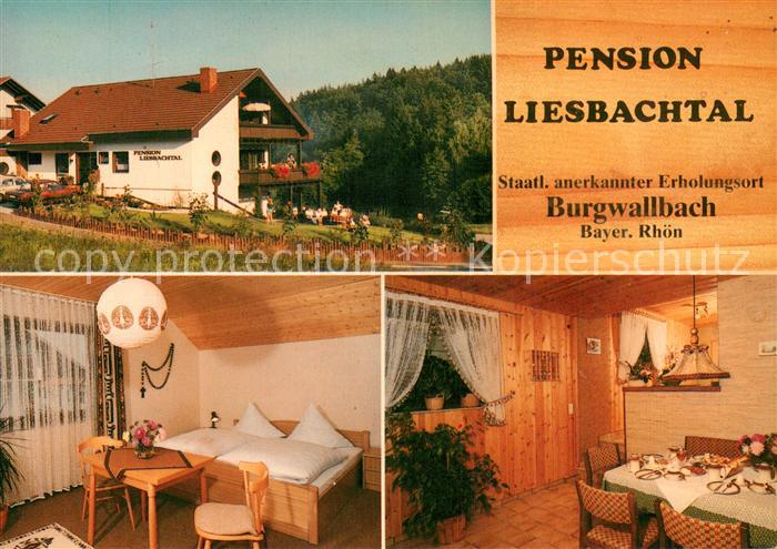 Burgwallbach Pension Liesbachtal Zimmer Gaststube