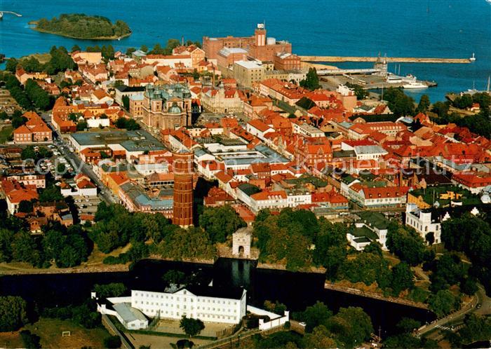 Kalmar Sweden Fliegeraufnahme Gesamtansicht