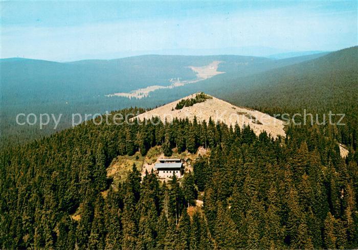 Lusen Bayerischer Wald Blick auf Schutzhaus u. CssR