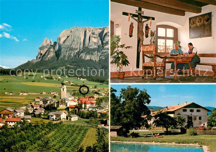 Voels Schlern Suedtirol Schlerngebiet m. Garni Moarnhof Innen u. Aussen