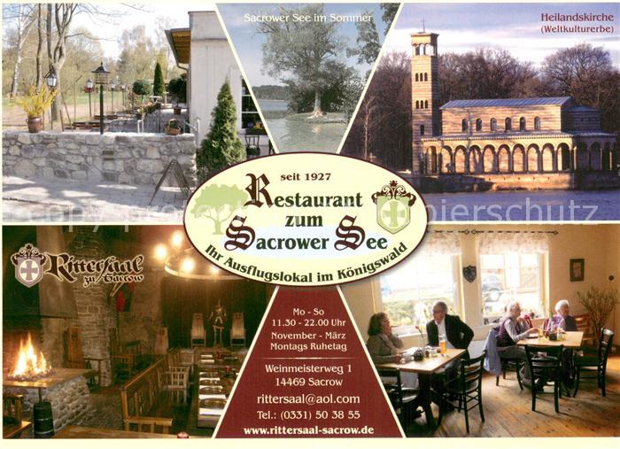 Sacrow Potsdam Restaurant Zum Sacrower See Teilansichten m. Heilandskirche
