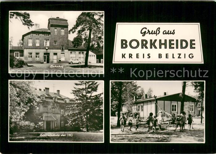 Borkheide Bahnhof Zentralschule d. DBD Kindergarten