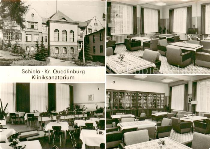 Schielo Harz Kliniksanatorium Innen und Aussen m. Speisesaal u. Klubraum