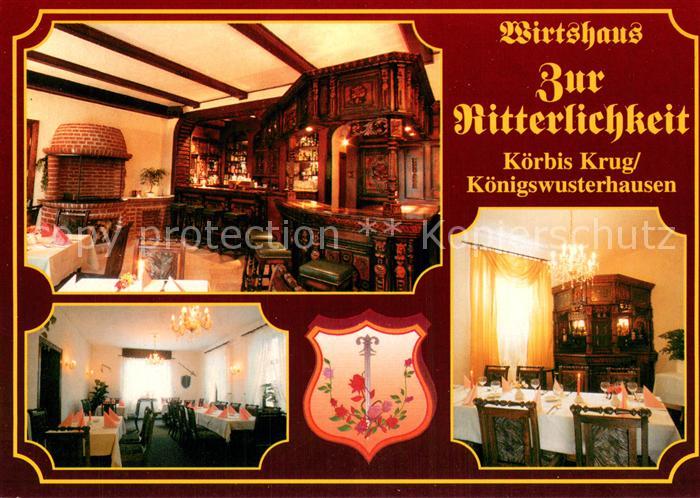 Koerbis Krug Wirtshaus Zur Ritterlichkeit Innenansichten