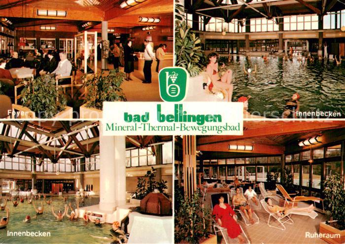 Bad Bellingen Mineral-Thermalbad Innenansichten m. Becken u. Ruheraum