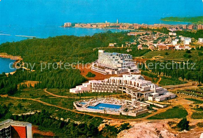 Porec Fliegeraufnahme Hotel Kristal