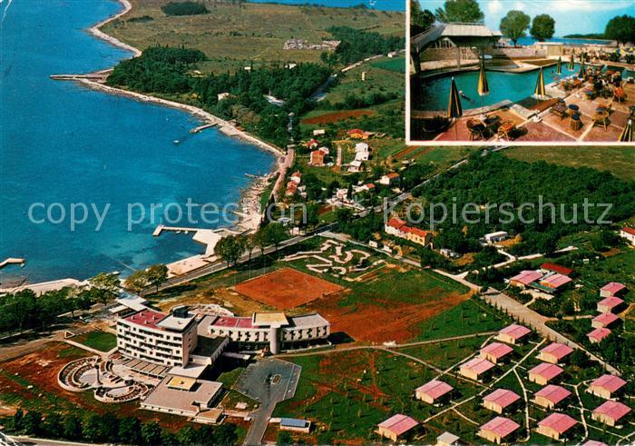 Porec Fliegeraufnahme Plava laguna Hotel Turist