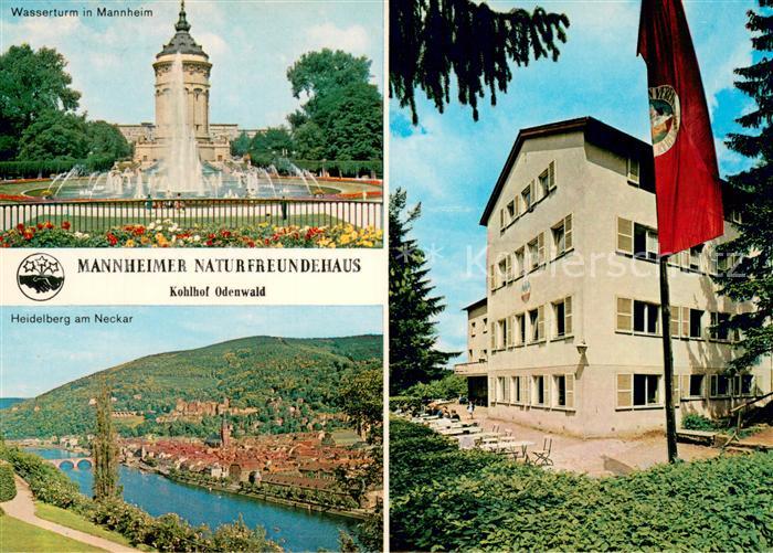 Kohlhof Altenbach Wasserturm in Mannheim u. Mannheimer Naturfreundehaus Heidelbe