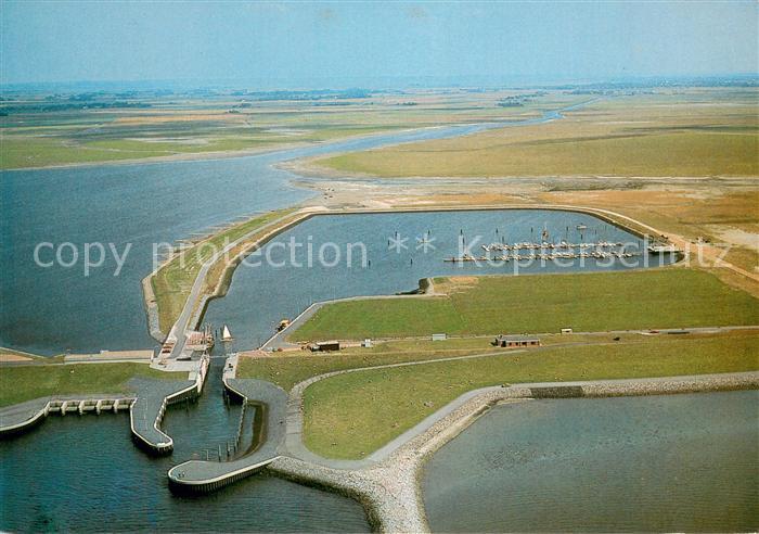 Meldorf Fliegeraufnahme Bucht m. Jachthafen