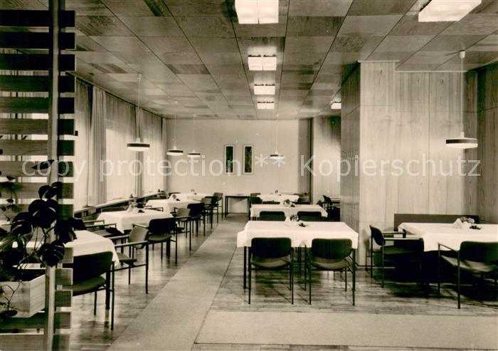 Wippra Kultur- und Erholungszentrum Haus Mansfeld Innenansicht Speisesaal