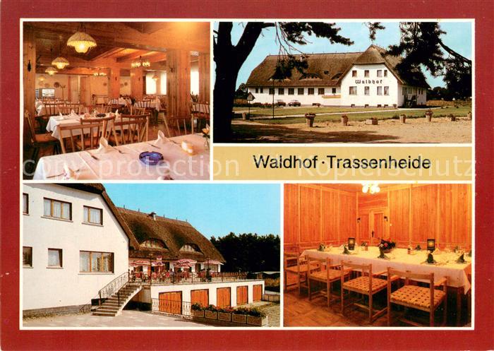 Trassenheide Usedom Gaststaette Waldhof Innen- und Aussenansicht