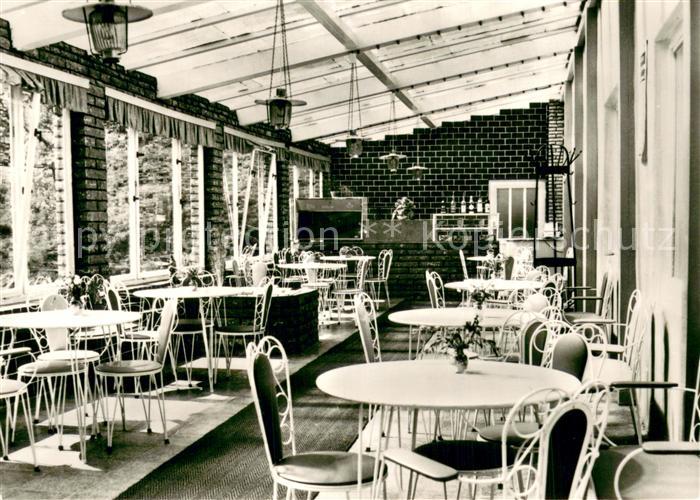 Frauenwald Thueringen Gaststaette Fraubachmuehle Innenansicht Wintergaten