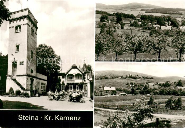 Steina Pulsnitz Teilansichten u. Berggaststaette auf d. Schwedenstein