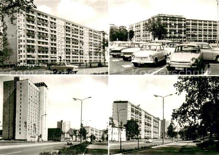 ERFURT  CITY Juri-Gagorin-Ring Teilansichten