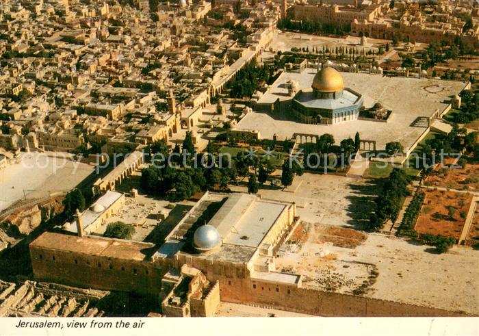 Jerusalem Yerushalayim Fliegeraufnahme Felsendom und Altstadt