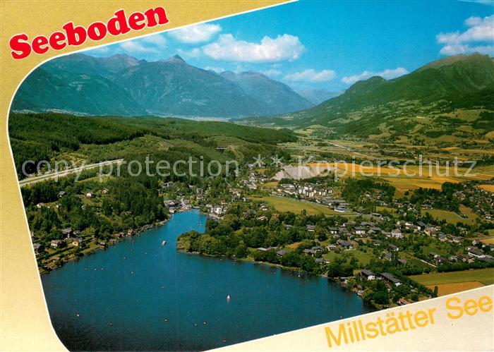 Seeboden Millstaettersee Fliegeraufnahme Teilansicht