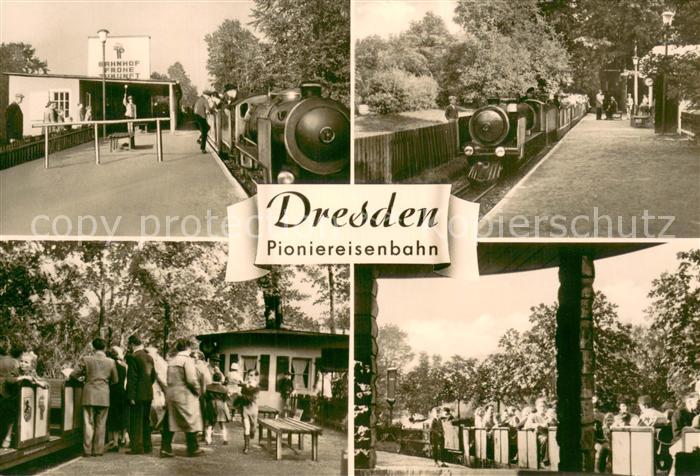 DRESDEN Elbe Pioniereisenbahn Teilansichten